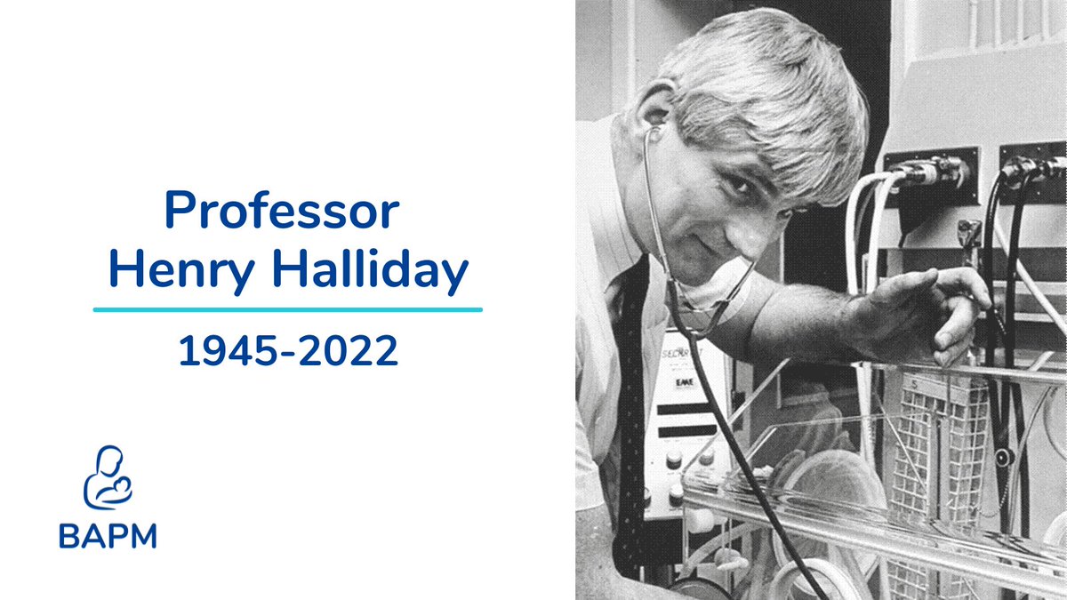 BAPM was very sad to learn that Professor Henry Halliday has died. Professor Halliday was an honorary member of BAPM for his outstanding contribution to neonatology.

Read more about his life and work here&gt;
bapm.org/articles/obitu…