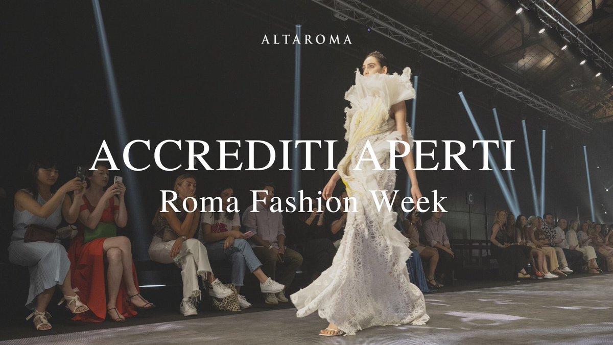 Sono aperti gli accrediti per la Roma Fashion Week. La passerella più esclusiva della Capitale torna ad ospitare i nuovi talenti e brand emergenti del Made in Italy. Se sei un buyer o un giornalista richiedi il tuo accredito e scopri di più sul sito digitalrunway.altaroma.it/it/accrediti/
#RFW23