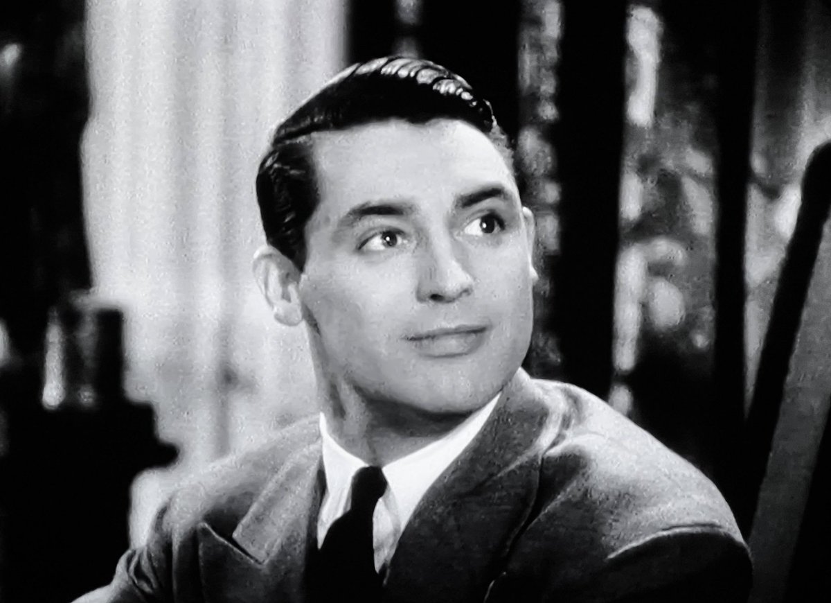 holyspacemonkey's tweet photo. I often watch brief film moments in slo-mo when trying to get a great screen-grab. Most actors’ faces are fairly fixed. In #ThirtyDayPrincess, Cary Grant’s face races through a 100 expressions per second without ever looking contrived or exaggerated. How does he do it?! #TCMParty https://t.co/UN2WTFQWFY