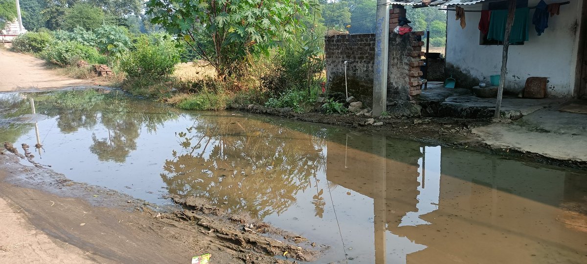 Memer_benudhar's tweet photo. @CollectorBgr 
This picture is of turekela village of bangomunda block. there are no any drain to discharge dirty water. therefore dirty water gathering on the road. so that people's facing Difficulty getting around and here created unhealthy environment. 
@BBangomunda 
@TigSDM https://t.co/b7RzFTr0XF