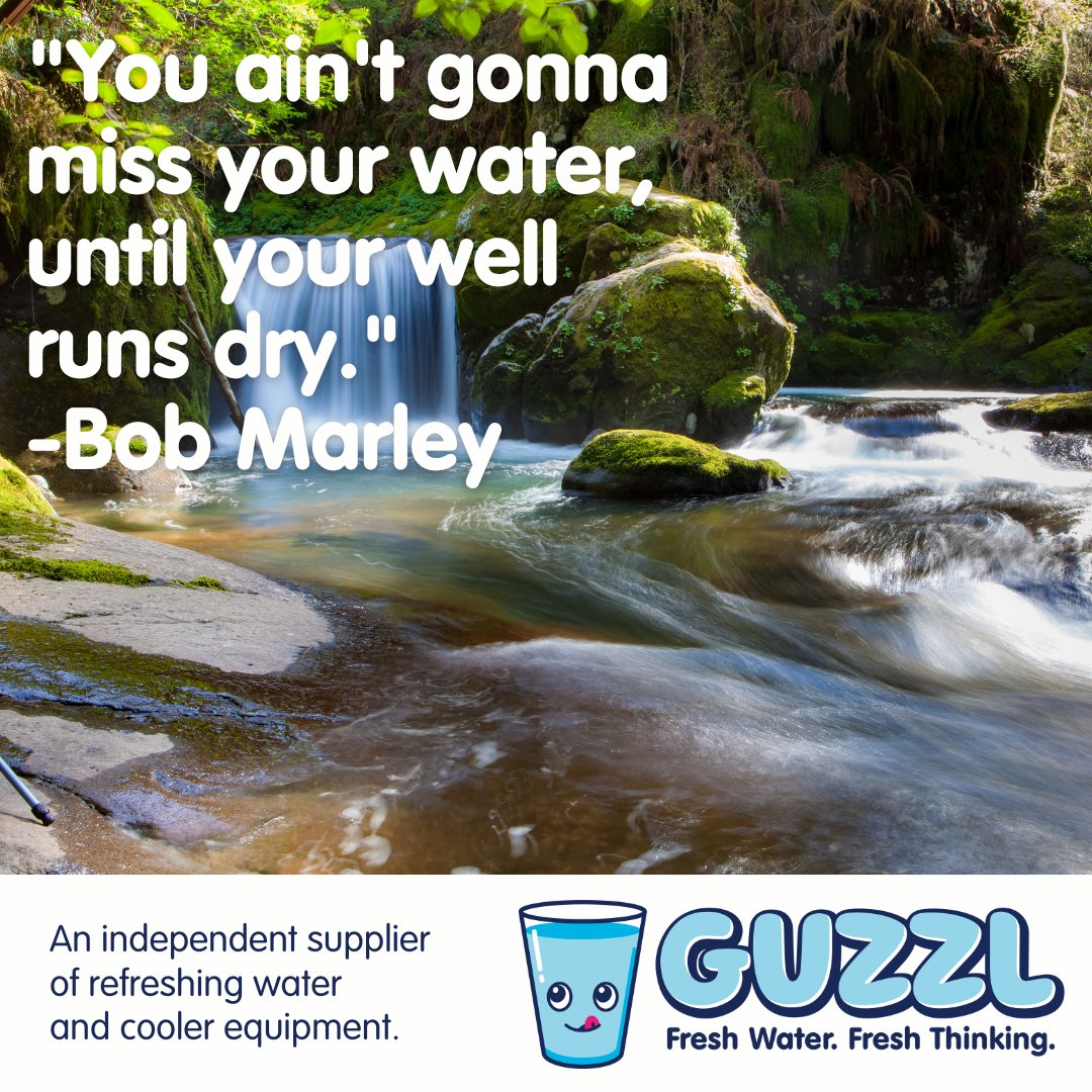 GuzzlWater's tweet photo. Some Wednesday wisdom from the one and only Bob Marley.

#wedensdaywisedom #watercoolerlife #waterislife https://t.co/3wby66uFuj