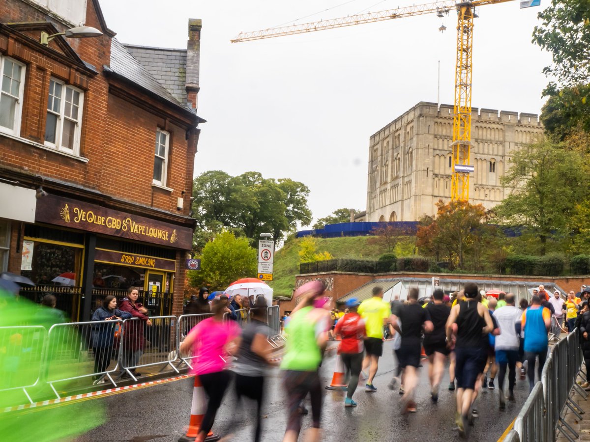 runnorwich's tweet photo. 𝙊𝙣𝙚 𝙢𝙤𝙣𝙩𝙝 𝙖𝙜𝙤 today, you ran this city - and what a morning it was! #RN22 https://t.co/CqW3ODWR8E