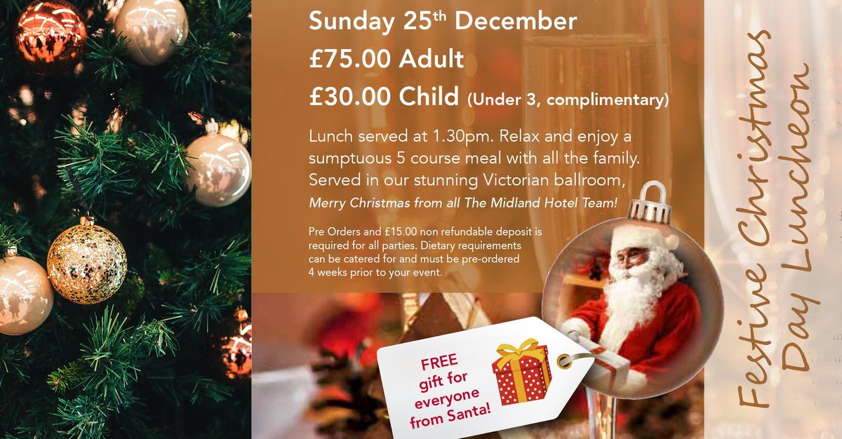We still have a few places for our Christmas Day lunch.
If you struggle to cook or just want to do the clearing up, why not join us for this festive 5-course meal at 1:30pm on #ChristmasDay
Free parking or why not stay over!
Contact us on 01274 735735 to book.