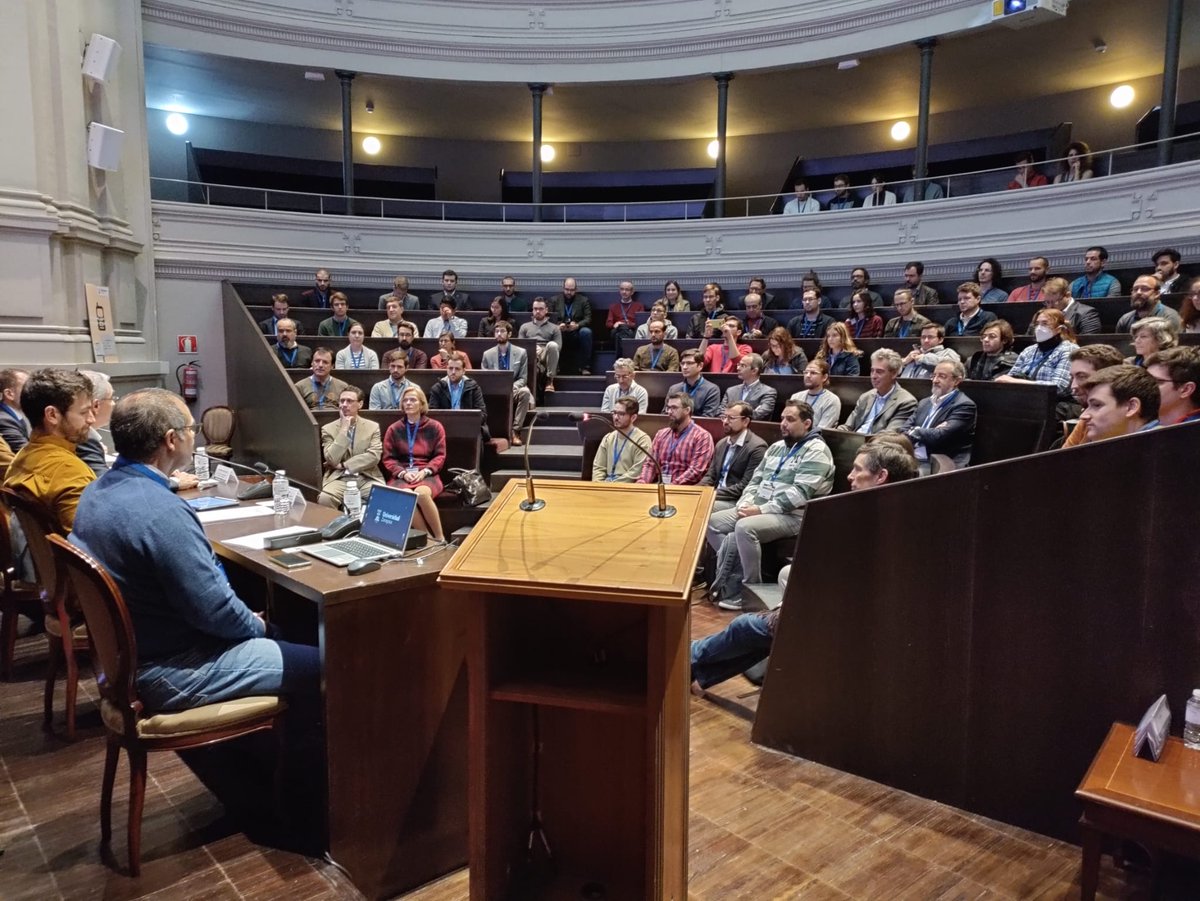 I3Aunizar's tweet photo. Ya estamos en el Congreso de #Robótica con el grupo de investigación #RoPeRT en el Paraninfo de @unizar
Por delante 3 días de trabajo 🤖 ¿Qué papel tienen los robots en la sociedad actual y en el futuro, qué podemos esperar⁉️
https://t.co/k8AUKDNgip
@DIIS_UZ @EINAunizar https://t.co/O4rbQz17bR