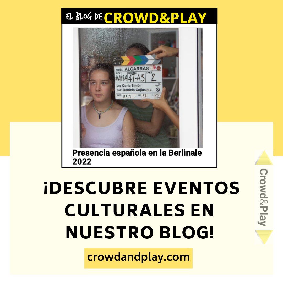 crowdandplay's tweet photo. ¡Conoce algunos nombres españoles en el Festival de Berlín! 🤩 https://t.co/Y8zIYzBwPu