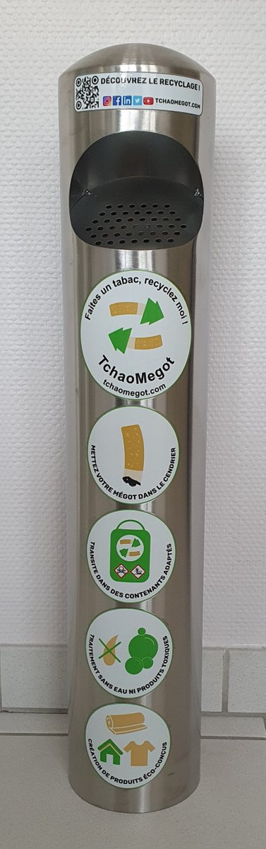 La Caf vient d'adhérer au service proposé par TchaoMégot, une start-up implantée à Bresles (labellisée GreenTech), qui propose le recyclage des mégots de cigarettes pour en faire de l’isolant immobilier ou pour confectionner des doudounes. #greentech #ecoresponsable #tchaomegot