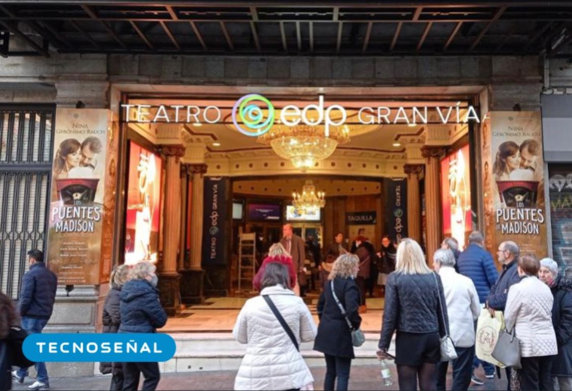 Tecnoseñal (@tecnosenyal) on Twitter photo TECNOSEÑAL ha fabricado e instalado el nuevo logo luminoso del <a href="/teatroedpgv/">Teatro EDP Gran Vía</a> Gran Vía de Madrid.
#imagencorporativa #branding #edp #tecnoseñal #nosencantanlosretos TECNOSEÑAL ha fabricado e instalado el nuevo logo luminoso del <a href="/teatroedpgv/">Teatro EDP Gran Vía</a> Gran Vía de Madrid.
#imagencorporativa #branding #edp #tecnoseñal #nosencantanlosretos
