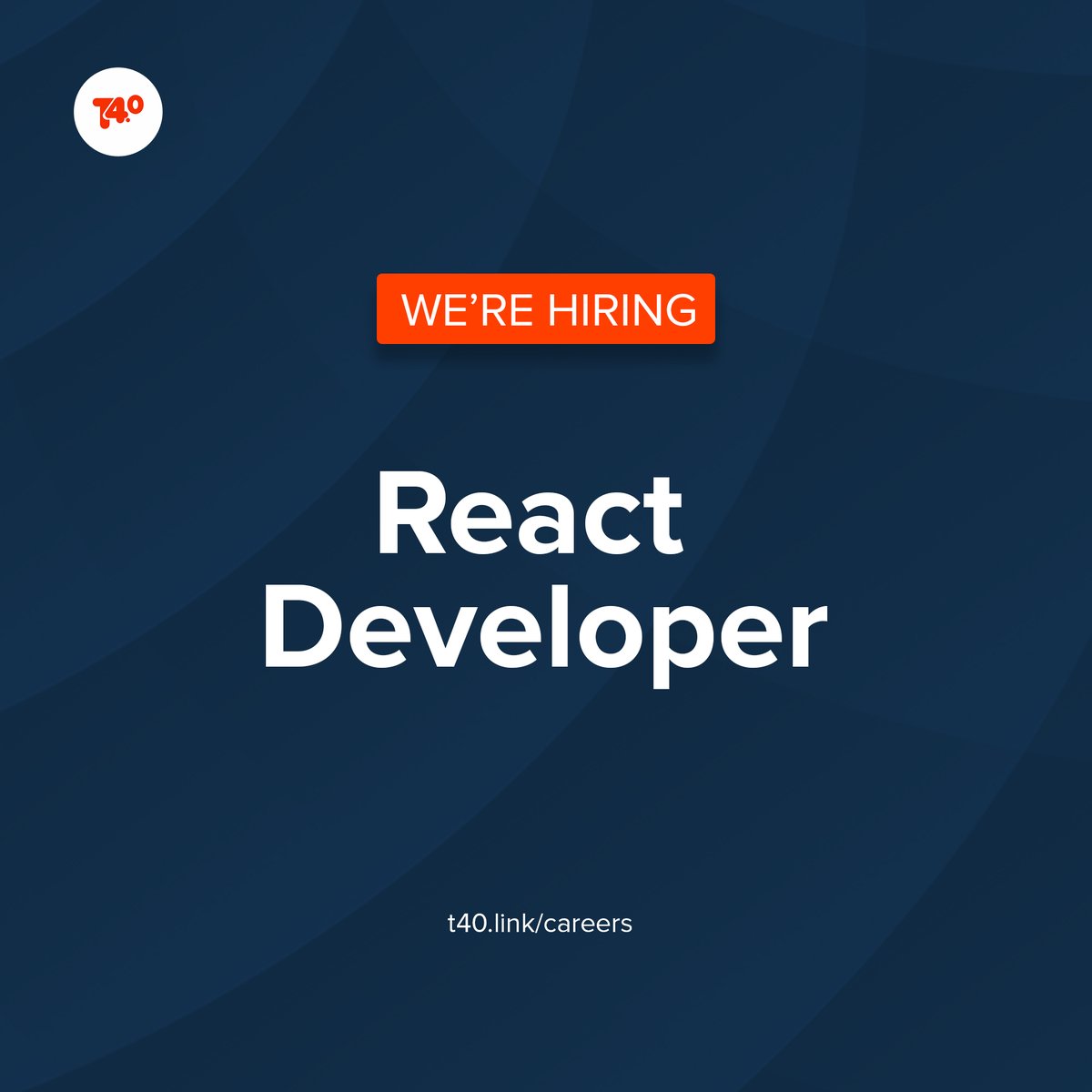 TeeFortyNG's tweet image. Come and build with us at @TeeFortyNG 

We’re looking for exceptional people and team players to join us in building and shipping innovative mobility products for transport operators.

Think you’re a great fit?

Please apply via t40.link/careers

#t40 #vacancy