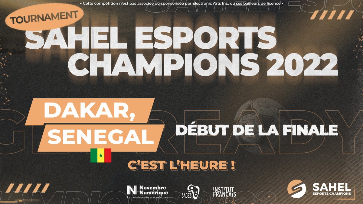 🚨 C'est aujourd'hui le grand jour ! La Finale des #SahelEsports Champions va débuter en direct depuis Dakar ! 🔥

Qui seront les 2 joueurs à remporter cette première édition ? 👀

Suivez le live sur sahel.esportschampions.africa