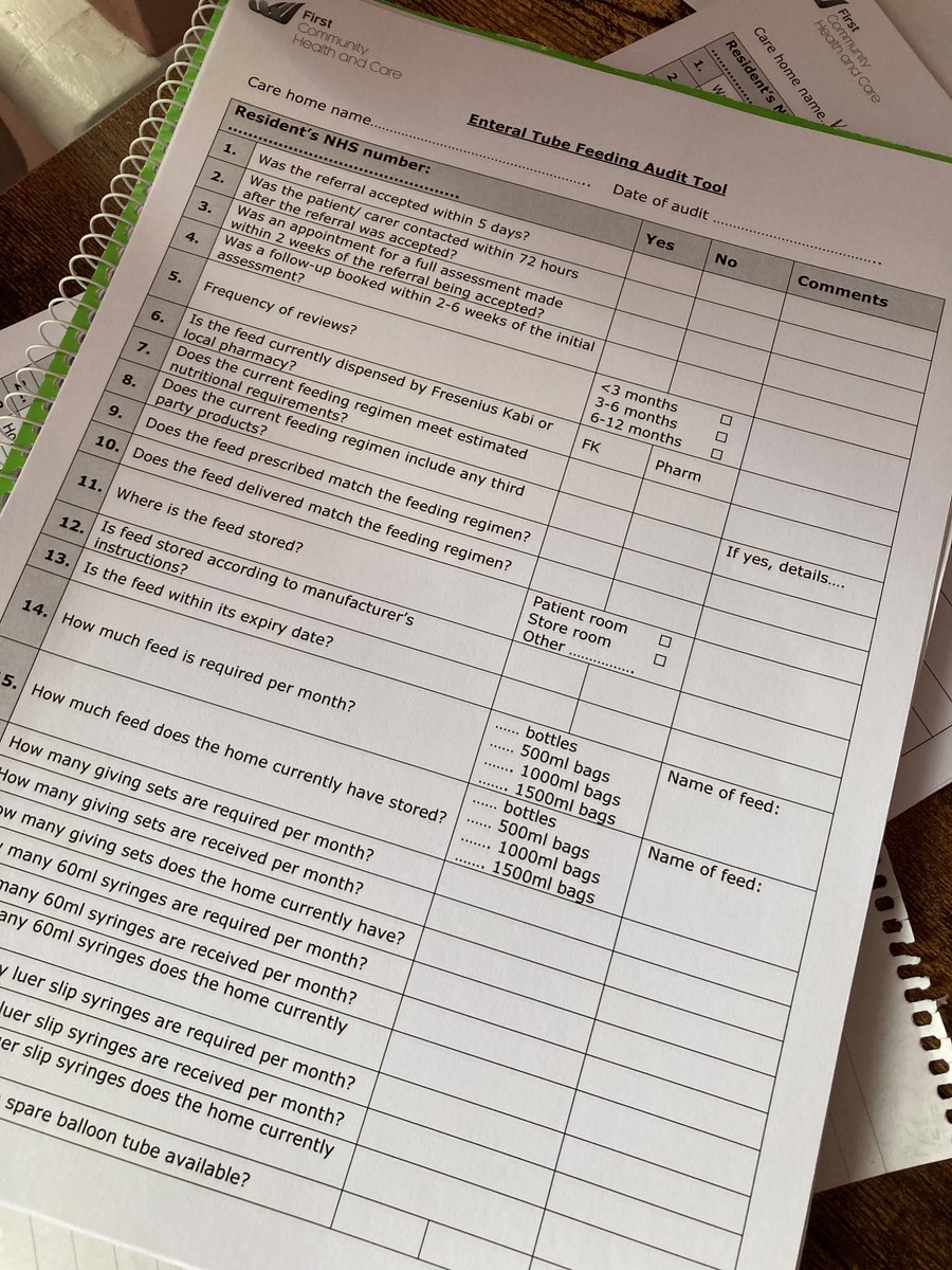 FirstDietitians's tweet photo. #wednesday
Completed an enteral tube feeding audit at one of our care homes with the aim of reducing wastage and overspend on feed and ancillaries #audit #whatdietitiansdo #firstratevalue https://t.co/qcuewanS3R