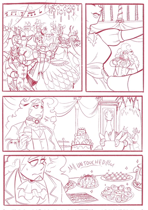 I've had this sitting in my WIPS for too long now and I won't be getting around to cleaning it up fully but heres a continuation of that one comic where Samsons friends were butta to him about his portions #Escart 