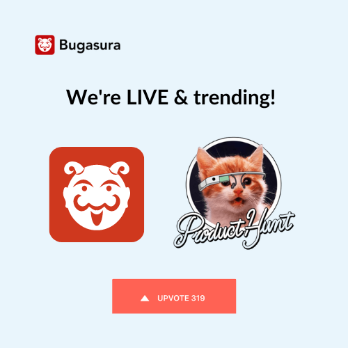moolyatesting's tweet photo. It has Finally Happened .
@bugasura is now launched on @ProductHunt.
Have you checked it out? We are eager to read your comments and rejoice your upvotes.
Find us here: https://t.co/qQR8GqPTLo
#producthunt #launchevent #closebugsfaster #moolya #bugasura https://t.co/yH2wtdKCtY