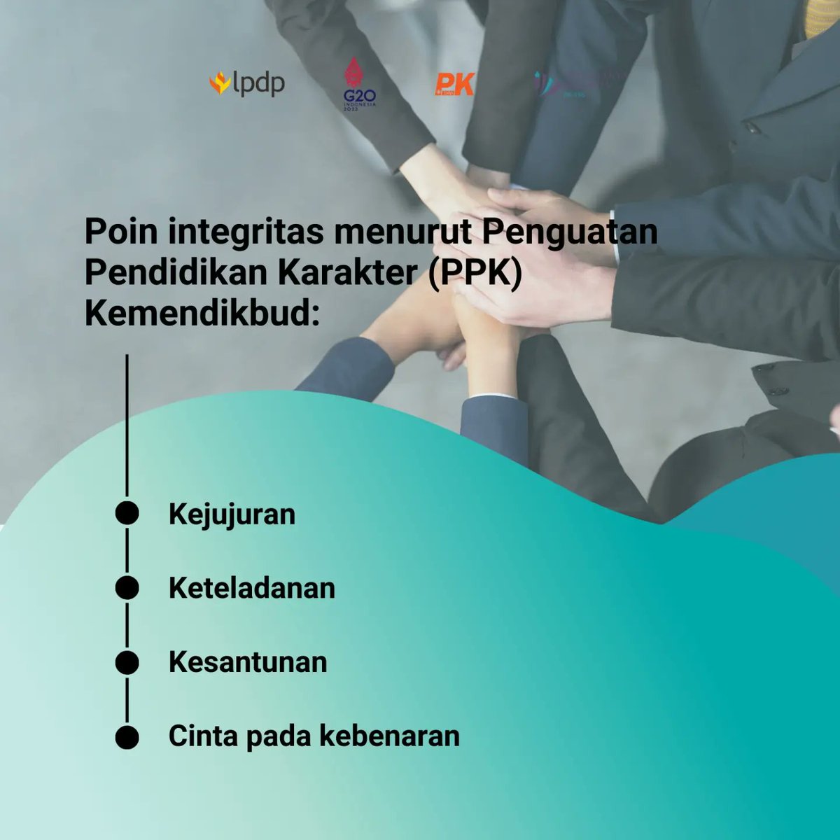 sutha_07's tweet photo. Rendahnya indeks integritas sekolah dalam mengikuti Ujian Nasional (UN) menjadi salah satu alasan penguatan pendidikan karakter. Menurut PPK Kemendikbud, integritas dapat berupa kejujuran, keteladanan, kesantunan, dan cinta kebenaran.
@lpdp_ri
@pk196lpdp
#DiriUntukNegeri https://t.co/eBnh4T7YWH