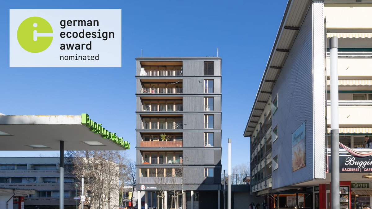 Nominated in the category #concept:

The #residential &amp; #commercial #building BUGGI 52 by Holzbau Bruno Kaiser GmbH is unique for its class of building. 
More info: bundespreis-ecodesign.de/de/gewinner/20…

#BPEco #BundespreisEcodesign #GermanEcodesignAward #nominee #chancetowin #congratulations