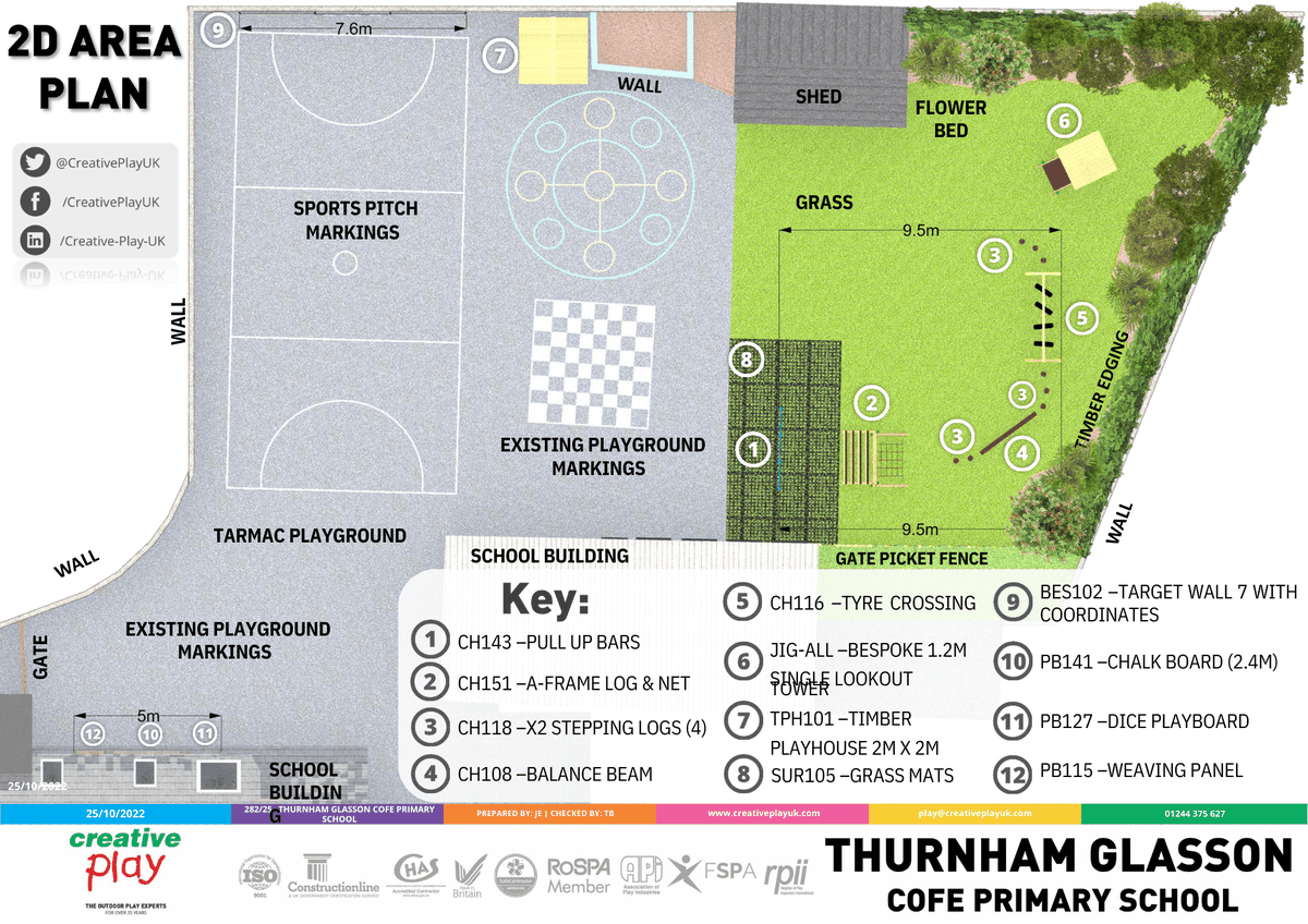 CreativePlayUK's tweet photo. 🤩Including a Trim Trail, Jigsaw lookout tower, Timber Playhouse & more, the pupils will have heaps of fun at @thurnglass_sch, Lancaster - whilst also developing physical, sensory & social skills! 👫 Check back soon for an update on the finished #PlayProject!
#CPWatchThisSpace https://t.co/gTtkieFpbZ