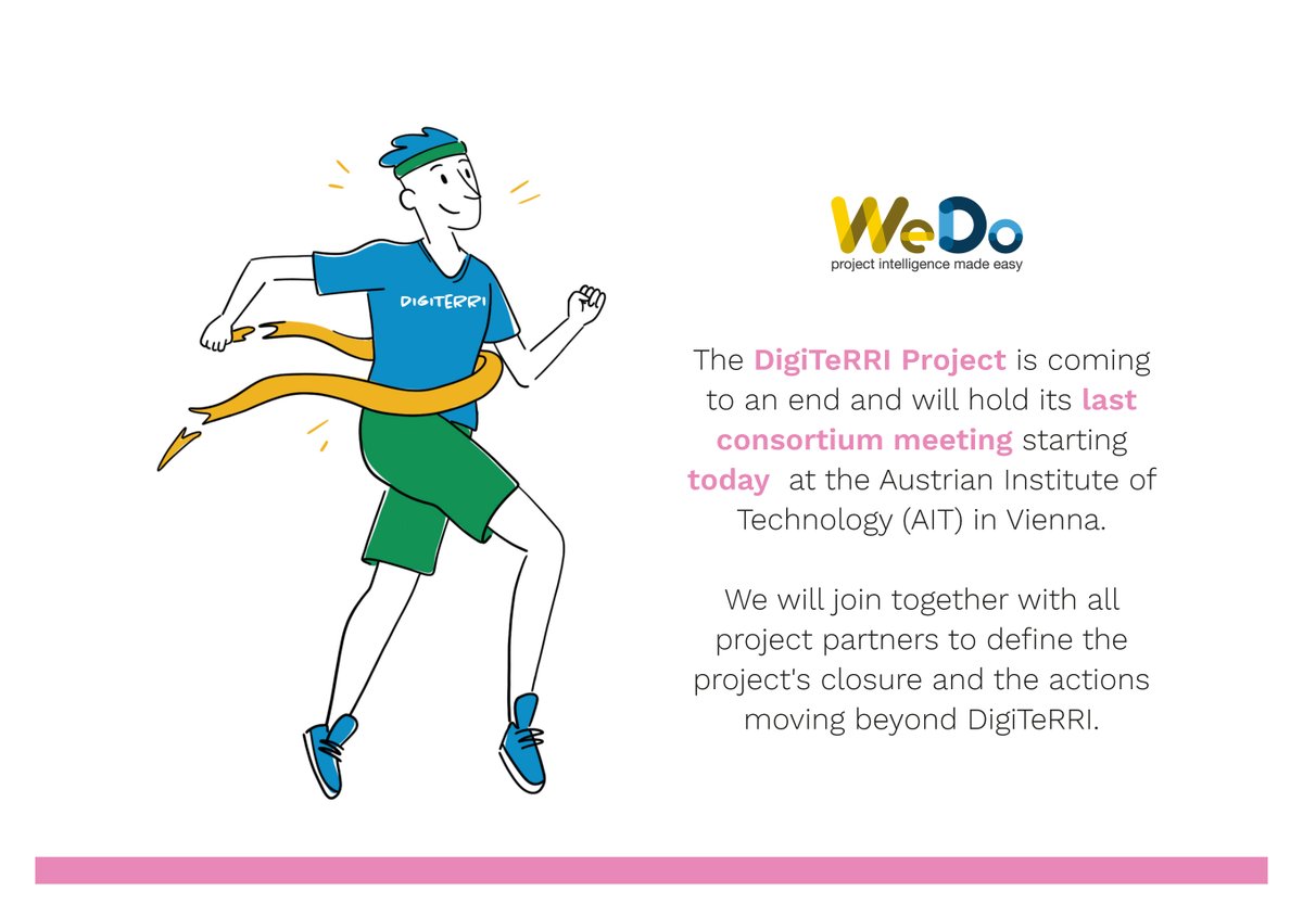 We_Do_Projects's tweet photo. The @digiTeRRI Project is coming to an end and will hold its last consortium meeting starting today at @AITtomorrow2day

We will join together with all project partners to define the project's closure and the actions moving beyond DigiTeRRI.

#H2020 #RRI #ProjectCommunications https://t.co/eWWbzV7BU6