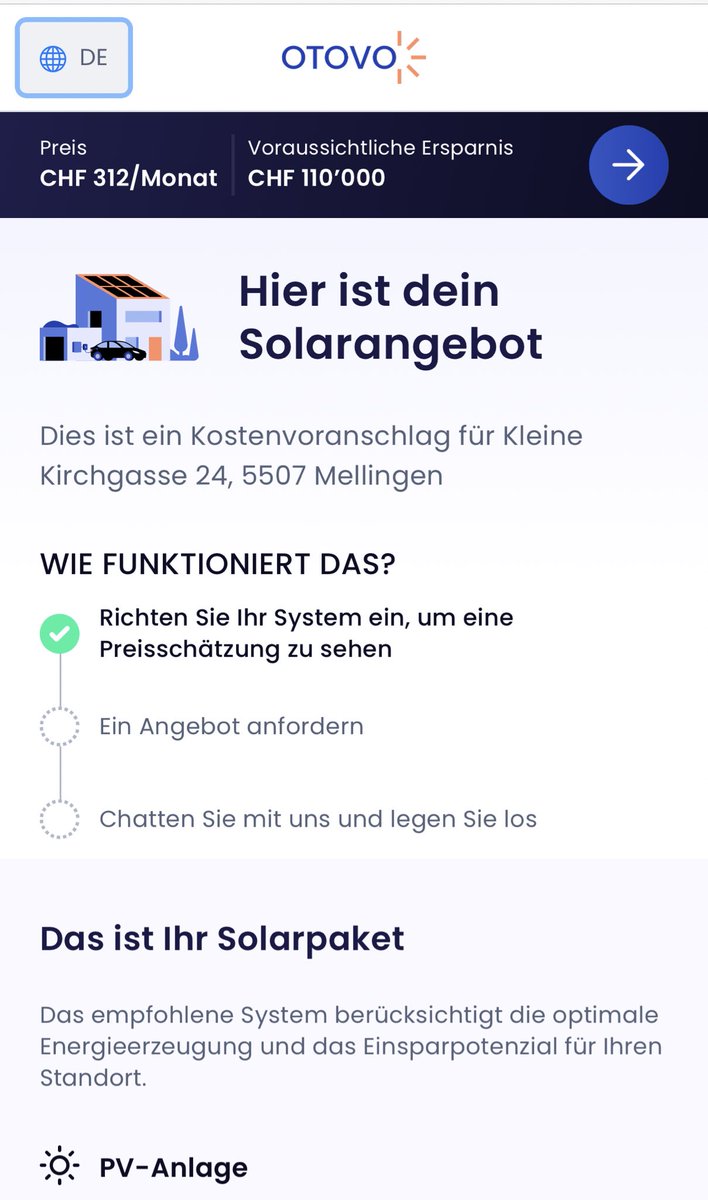 OtovoSolar's tweet photo. ☀️🇨🇭: https://t.co/bW3FLJFXzZ launched. Please check out the accelerated pricing functionality on the Swiss page and get your custom made solar panel quote faster than anywhere else. https://t.co/LHOxUsRq9t