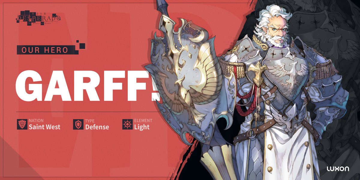 DESPERADOB218's tweet photo. 🤩Our Hero recall #Saturday, #Garff!
Nation: Saint West🚩
Element: Light ✨
Type: Defense 🛡
Story: He is proud of being a top ranker of Saint West's top 5 knights, but he is not obsessed with it.

Wait till next Saturday’s #recall!

Join Our #Airdrop NOW!
#Freemint #Giveaway https://t.co/7zWx20edxF