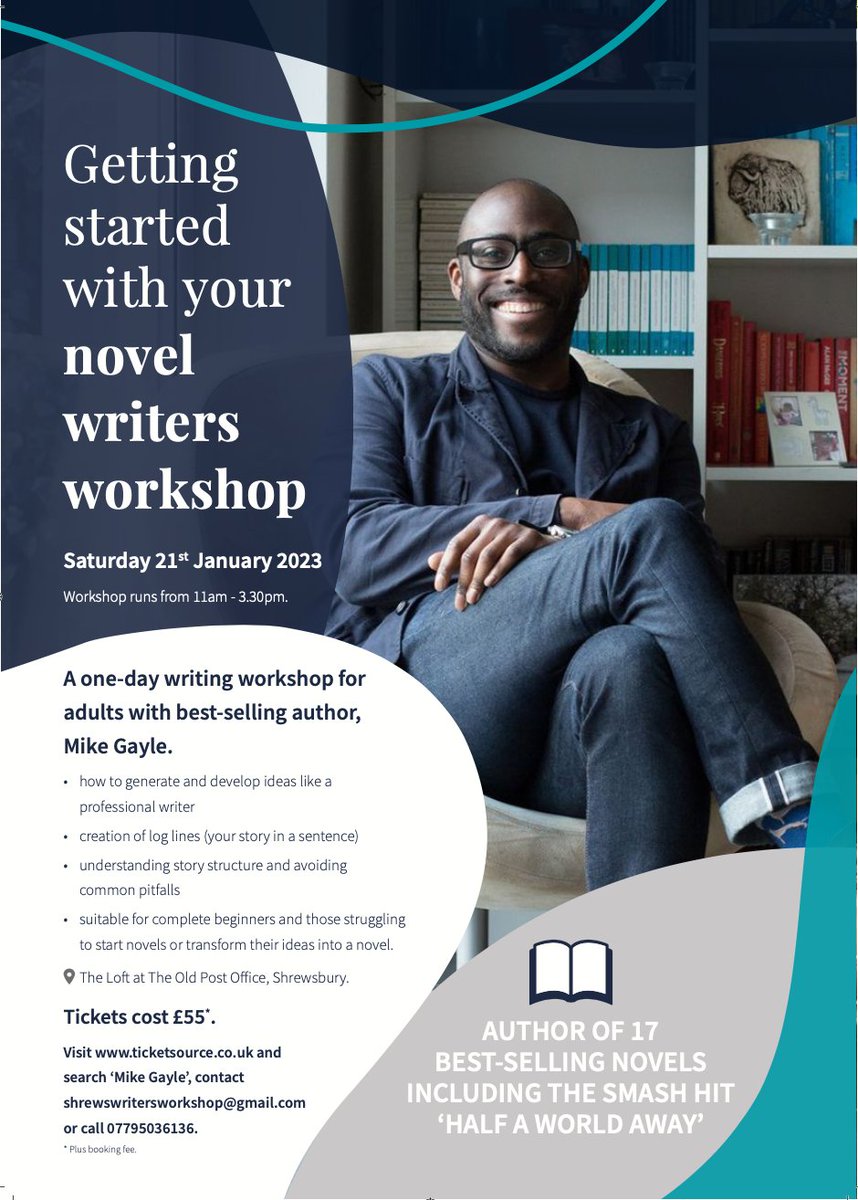 bethmcgowan's tweet photo. This event sold out last week but one ticket has been returned.
If you fancy getting a head start on writing your first novel with best-selling author @mikegayle there is now 1 ticket left.
https://t.co/GfkvB18hp5 https://t.co/GC4P5UzqPf