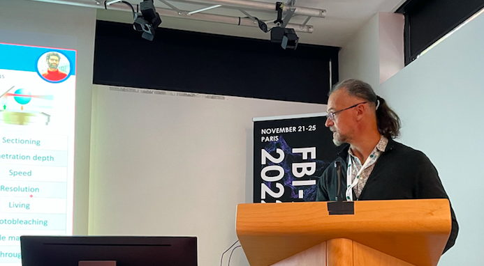 FNiedergang's tweet photo. Now at #FBIAT2022 we have the pleasure to listen to Jean-Baptiste Sibarita to highlight developments for single molecules to 3D cell culture using the same equipment! https://t.co/sTsd301KzB