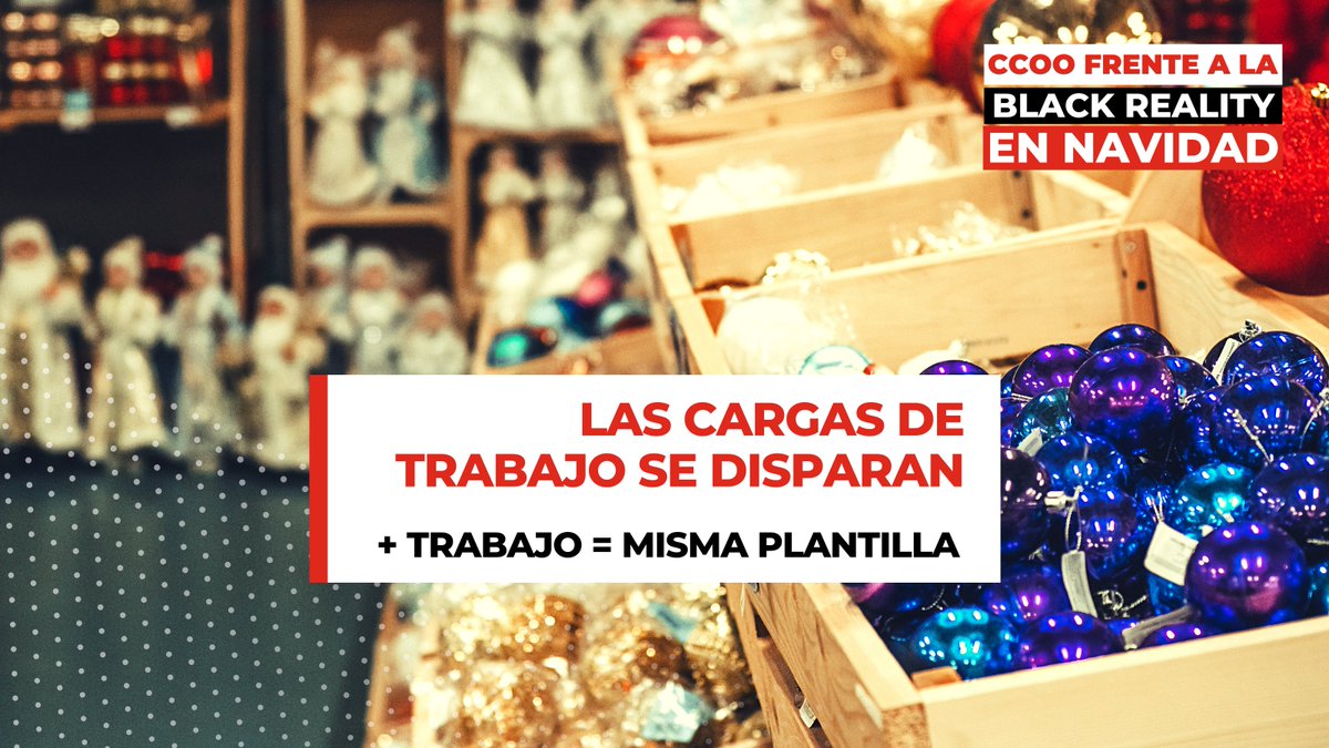 🔴Denunciamos que las cargas de trabajo se disparan en el Sector del Comercio en estas fechas.

Más trabajo para la misma plantilla.

#blackreality
#salariooconflicto 
#elpoderdecambiarlascosas