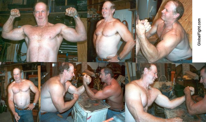 Arm Wrestling Men from https://t.co/uDvNgxouOP profiles  --  #armwrestling #armwrestler #strong #SilverFox
