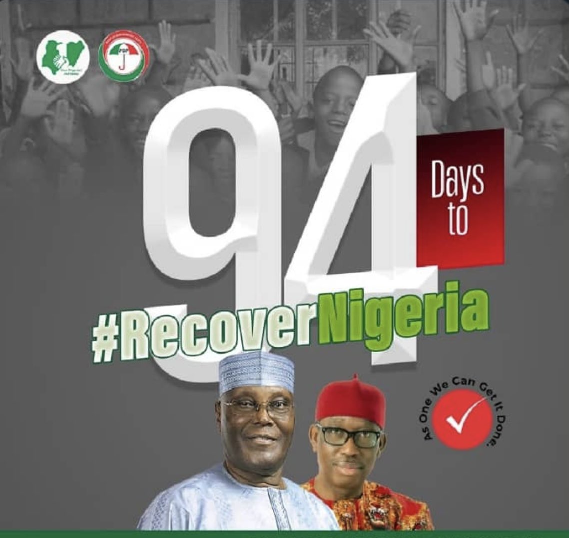 Osu_DavidI's tweet photo. It’s 94 Days To the Recovery Day !!!
Let’s Recover Together Nigerians !!!
Let’s Recover Together Imolites !!!
I’m #O.D.I
#AtikuOkowa2023
#RedCapMovement
#onenationforaa https://t.co/HZ8cABX60X