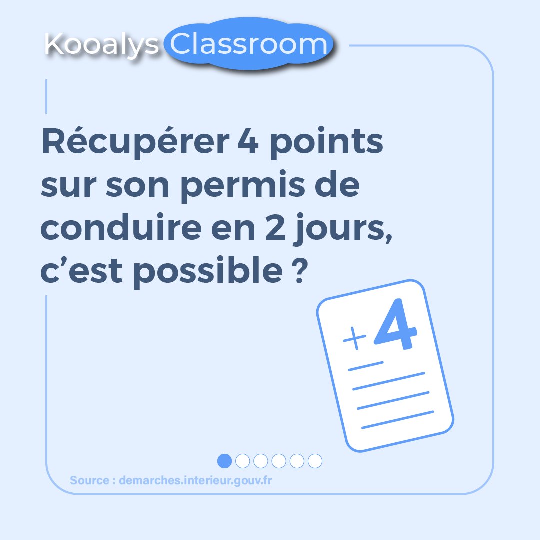 Un conducteur de votre #flotte commet une infraction au #codeDeLaRoute et est sanctionné par un retrait de points ? 🙁

Saviez-vous qu’il a la possibilité de les récupérer en suivant un stage de sensibilisation à la sécurité routière 🚦On vous explique ⬇️

bit.ly/3tRcdvp