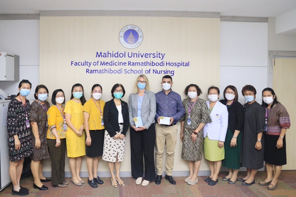 StephanMelb's tweet photo. Fantastic to be able to reconnect with friends and colleagues at Mahidol University Ramathibodi School of Nursing in Bangkok. A great partnership between @DeakinQPS, Deakin School of Nursing &amp; Midwifery and Mahidol University. https://t.co/ddR9CAdjNV
