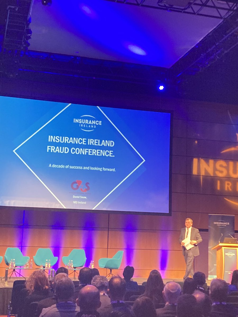 insurance_irl's tweet photo. Next up we have Ken McKinley, chair of the Insurance Ireland Anti-Fraud Forum, followed by David Snow, Managing Director for G4S compliance & investigations. #IIFC22 https://t.co/3mvoaYHu6p