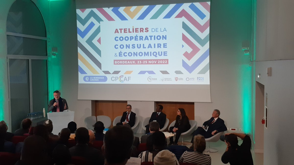 CCIBdxGironde's tweet photo. Lancement des Ateliers de la coopération consulaire et économique et les RAFA  à #Bordeaux , par le Président 
de la CCI Bordeaux Gironde Patrick Seguin 

Avec @cpccaf https://t.co/Z9jKwDRexB