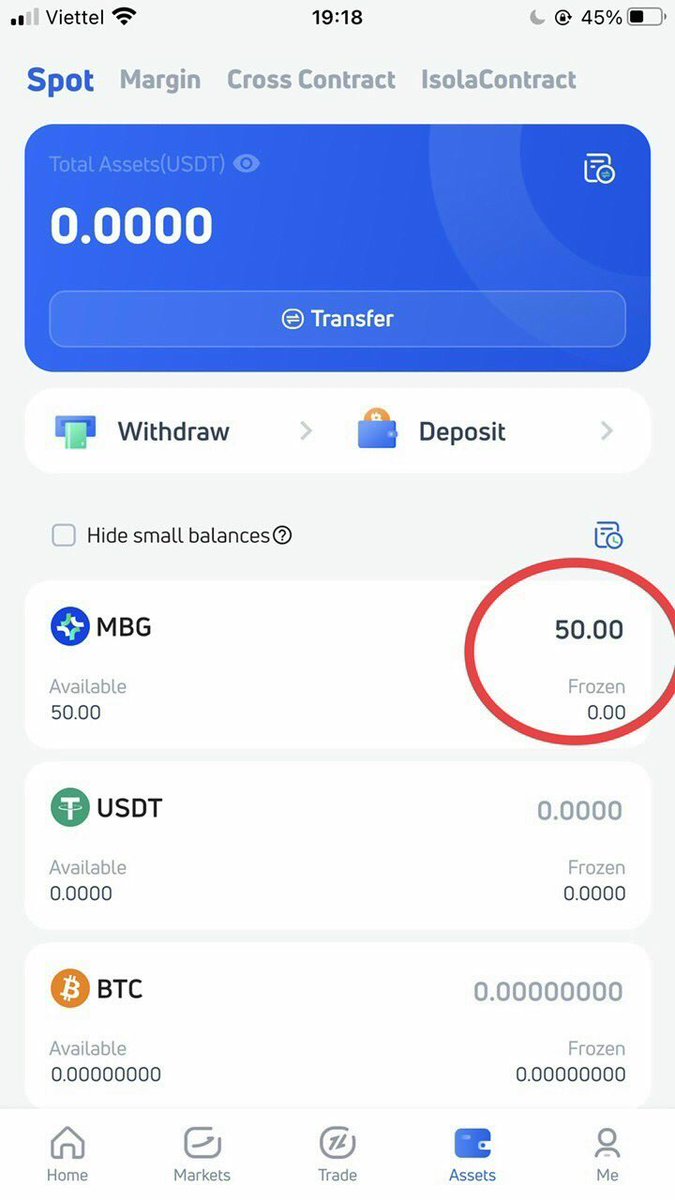 HongVi39101797's tweet photo. 🍎 Floor handicap is like binance. Total supply 500 million. Register now to receive 50 MBG, future value from 2-20$/1 coin .Click on the link to download the application, then go to register the application. Sign up with gmail. Registration link: https://t.co/HCICKMwp9h https://t.co/GUHDmndmHV