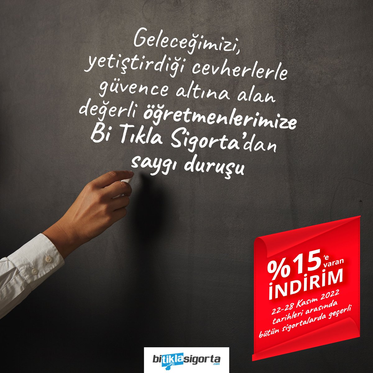 bitiklasigorta's tweet photo. Çocuklarımıza güzel bir gelecek için eğitimine destek veren ve geleceğimizi güvence altına alan tüm öğretmenlerimizin, öğretmenler gününü kutluyoruz. Karşılıksız sevgi ve şefkatin mimarı öğretmenlerimizin bütçelerine bizimde katkımız olsun istedik. 
... https://t.co/e59FRDb9YR