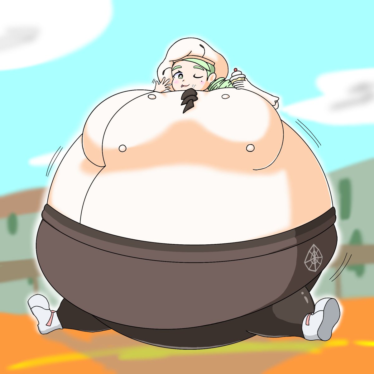 ポキ膨体③
「どんどん ふくらんでいきました～♪」