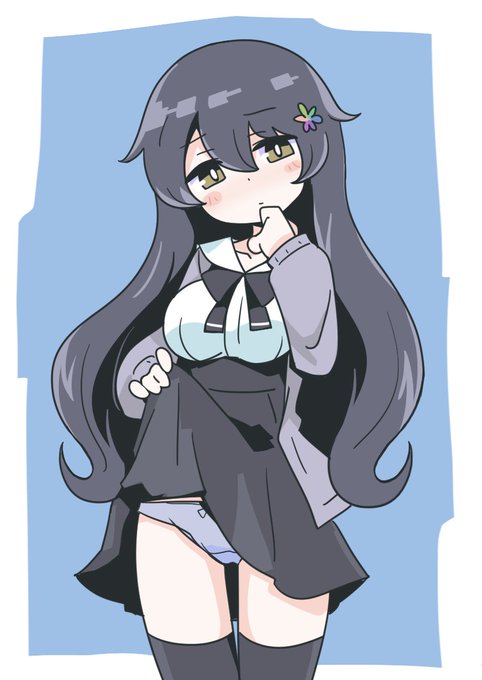 (お題箱)湯空さとりちゃんのたくし上げをお願いします! 