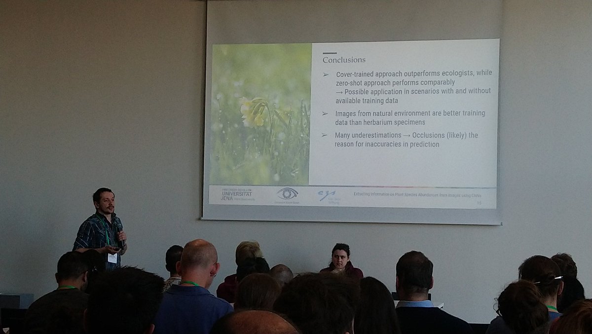 BucherSolveig's tweet photo. AI outperformed experts when estimating plant cover. Interesting findings by Matthias Körschens @idiv @UniJena #sfe2gfoe2022 https://t.co/KWbNzd1CoU