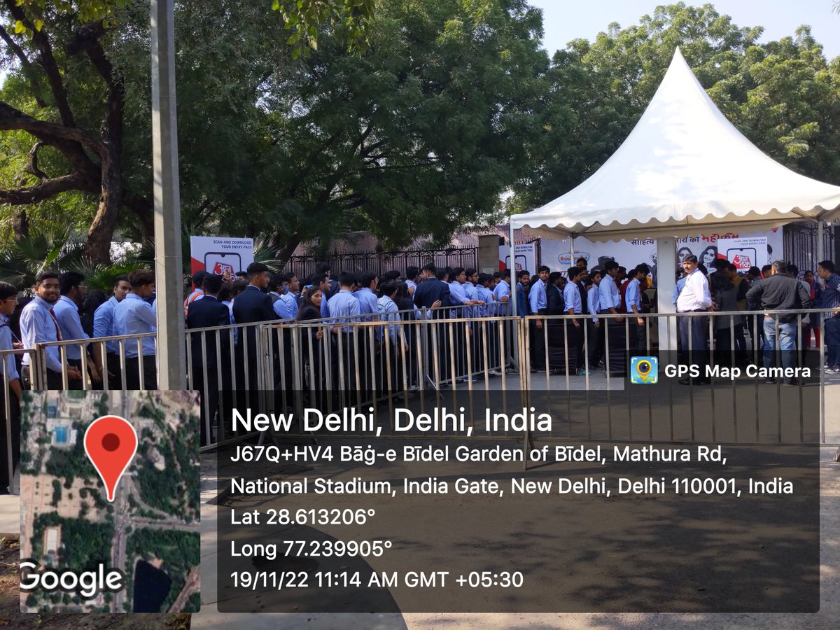 NSSPO1glbajaj1's tweet photo. NSS Volunteer participation at Sahitya Aaj Tak 2022 | साहित्य आज तक 2022
Major Dhyanchand Stadium, Near India Gate, New Delhi. 
@NSSglbajaj @_NSSIndia @NSSRDLucknow @SATYAPR98234837 @Kailash51858740 https://t.co/wmDrR9d8j7