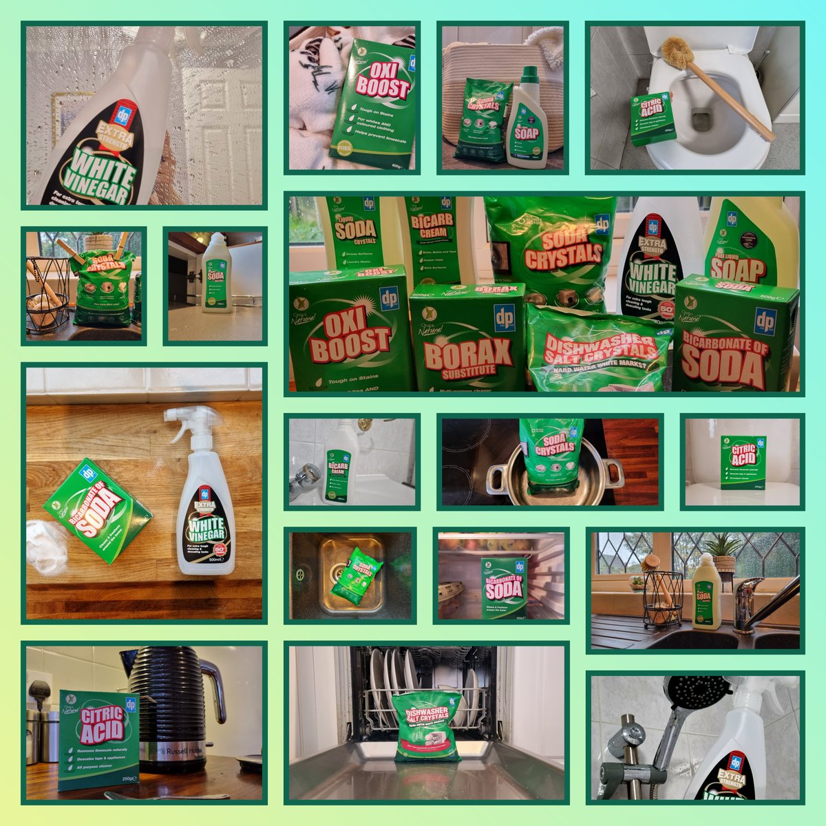 DriPak's tweet photo. Hundreds of uses around the Home!! check out the DP product range and let us know how you use them?
#sodacrystals #dripak #bicarbofsoda #cleaning #cleaninghacks #whitevinegar #citricacid #dishwashersalt #kitchenappliances #bathroom #cleaningmotivation https://t.co/329jAy20tb