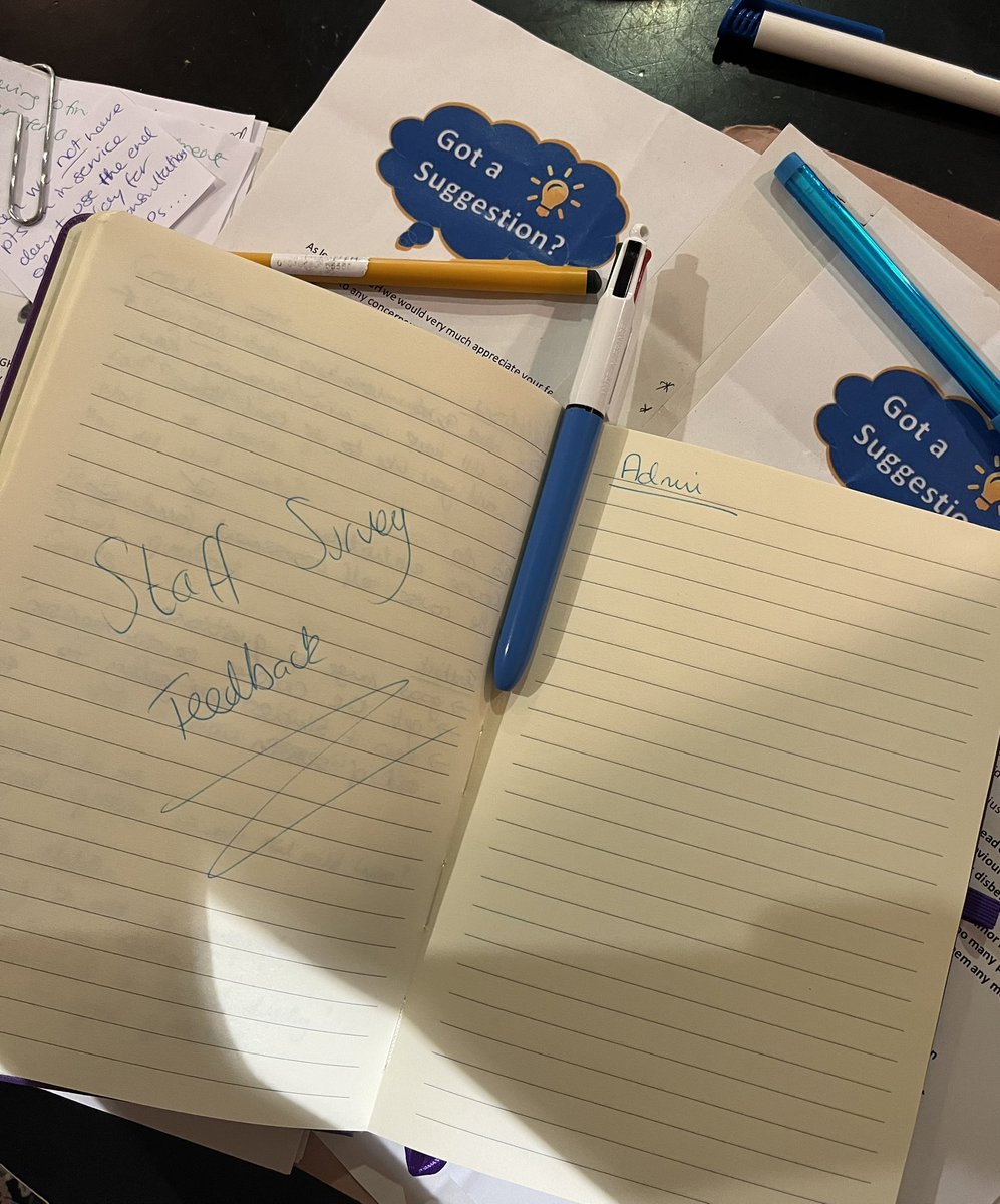Taking time today collating feedback from <a href="/BHRUT_NHS/">BHRUT NHS 🏥</a> therapy outpatient staff. Putting @BHR_thePRIDEway skills to use. Good to see the positive &amp; not so positive aspects of staff work experiences. Lots to do but good opportunities to involve staff in improving how they work