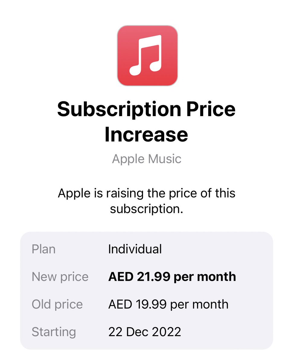inflation everywhere even apple music