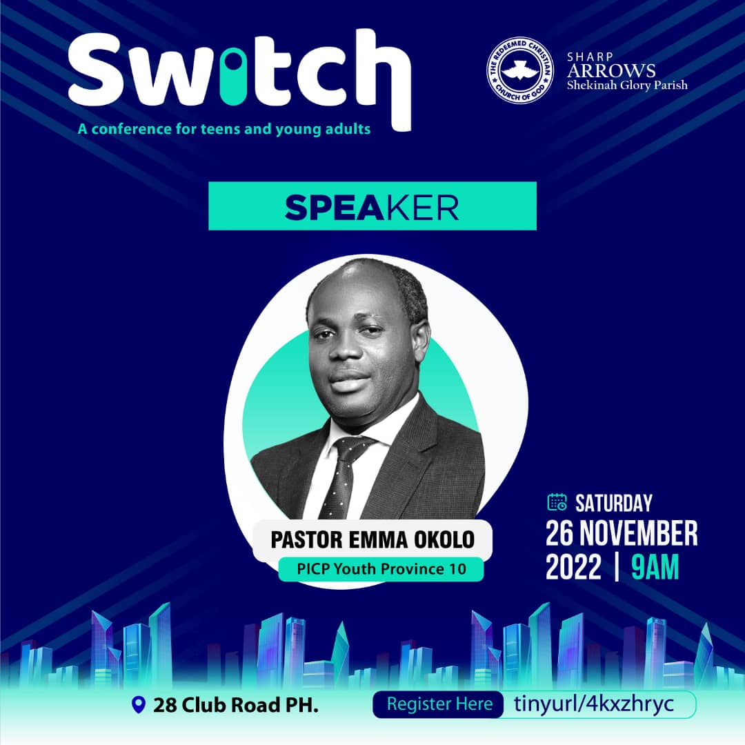 Conferen1Switch's tweet photo. Pastor Emmanuel Okolo:
He's currently the Pastor in Charge of Province, Youth Province 10 and also the lead pastor at RCCG, The Fruitful Vine, Port Harcourt.

Pastor Emmanuel Okolo is a man who loves God and is greatly involved in church growth and youth development. 

#Switch https://t.co/ek43IUeKoY