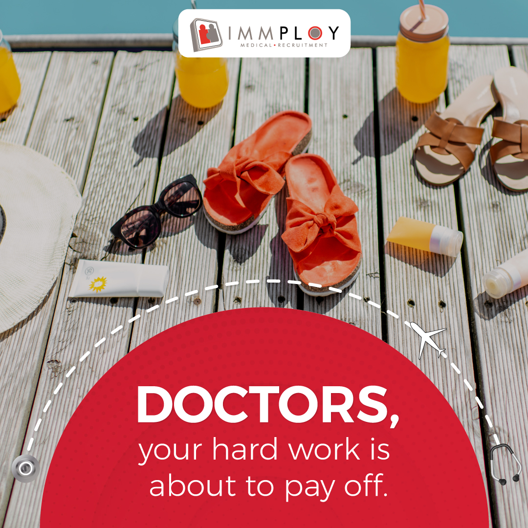 Immploy's tweet image. Calling all Doctors! 

We’re about to make your summer work a lot sunnier! Watch out on our social media pages. If you're not registered with Immploy, then now is your time. You don't want to miss out on this. 

#Immploy #Doctors #WatchThisSpace #BigReveal