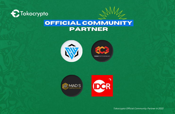 Tokocrypto's tweet photo. ✨Proud to announce Tokocrypto Official Community Partner in 2022✨

1. https://t.co/1n48F0S1Ua
2. https://t.co/kpKRo1HmaJ
3. https://t.co/w5uZ0MMv1E
4. https://t.co/q7awDKnpS1

Terimakasih telah menjadi bagian dari Tokocrypto!

Salam to The Moon
#Tokocrypto #OfficialPartner2022 https://t.co/reQVxA69Ni