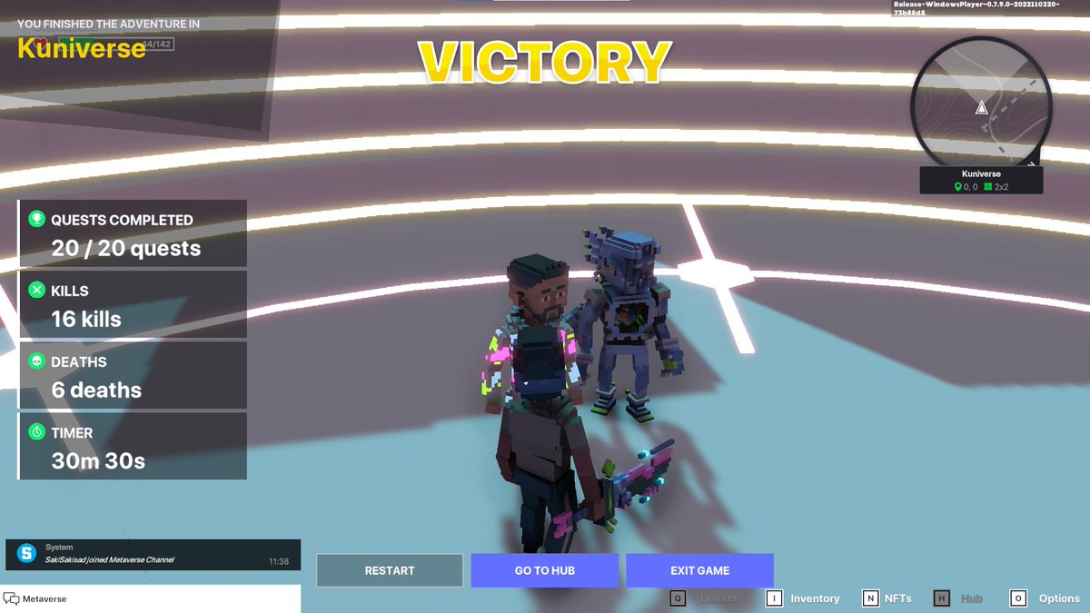 katahomyak's tweet photo. @TheSandboxGame @aguerosergiokun @Kuniverse_GG Becoming a legend in the Kuniverse with @aguerosergiokun! ⚽
 SakiSakisad. It was a cool expirience and quests are so fun! LFG https://t.co/Dq7ZB3d4KI