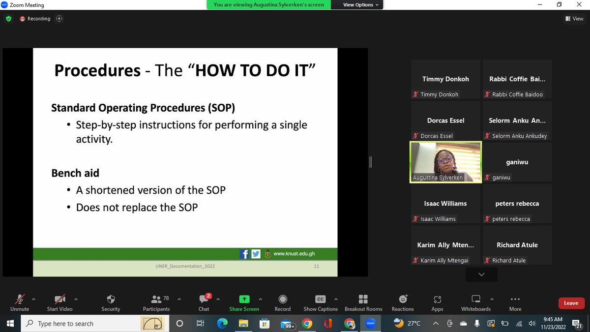 RabbiBaidoo1's tweet photo. Laboratory Quality Management Webinar
Meeting in progress>> join here https://t.co/qwiiiByE4D
@screenandtreat @uenrmelssa @biossa_uenr 
#laboratory #quality https://t.co/LEDunudqEd