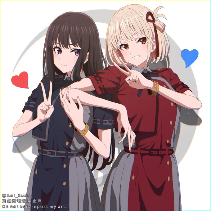 たきなと千束 #リコリコ 