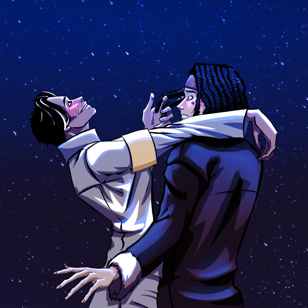 Renohato's tweet photo. Just look what I drew! Although it's weird to ship these guys, they look amazing together.
#gongyeonghun #jamesgong #ollywang #wangochun #lookism https://t.co/8JoOhS1mmU