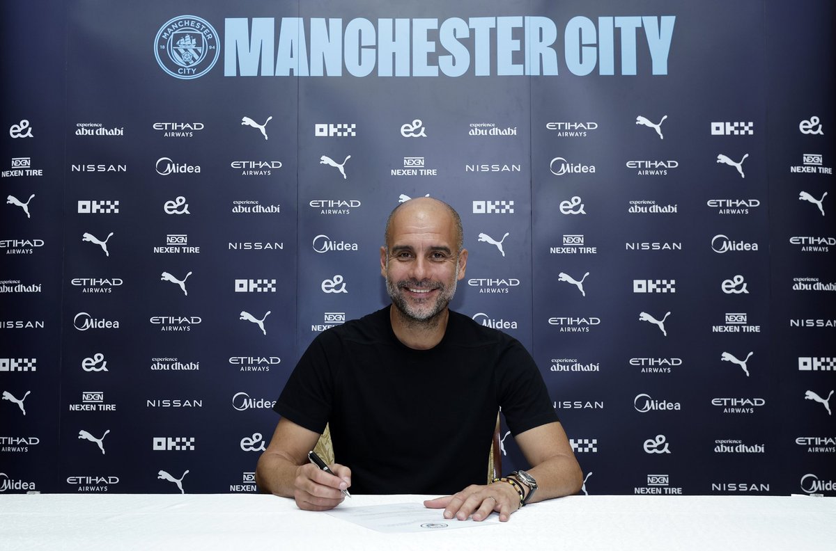 💙 Two more years of sky blue.

✍️ <a href="/PepTeam/">PepTeam</a> has extended his contract with <a href="/ManCity/">Manchester City</a> until 2025.