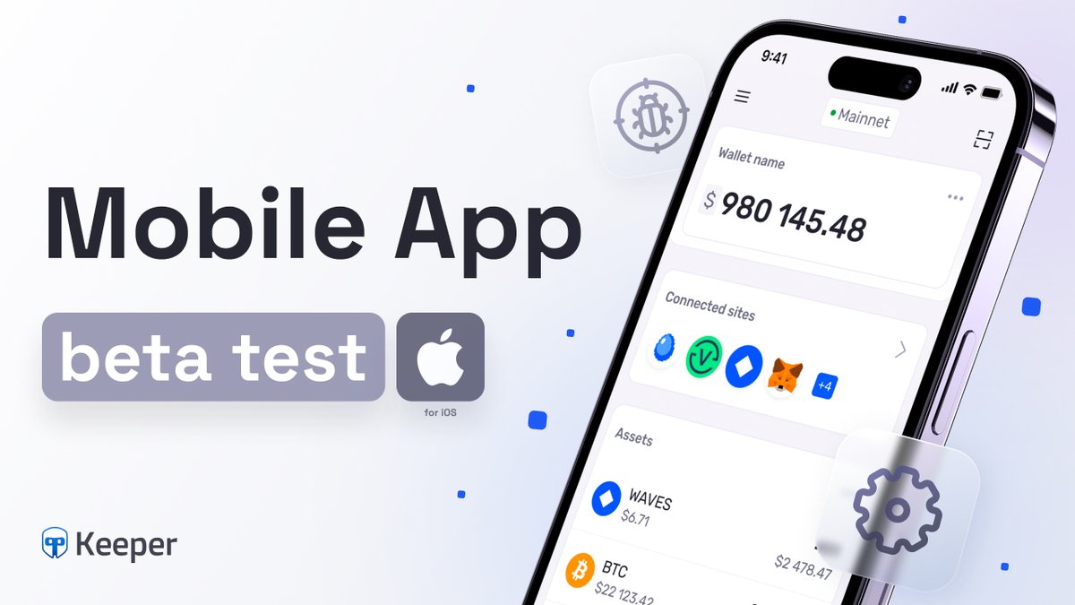 KeeperWallet's tweet image. Good news! We're on a fast track towards the Mobile App launch, and we're inviting for iOS beta test.🍏Of course, you can expect rewards for the most active participants😎

Just fill out the form before next Wednesday 4:00 PM (CET)👉forms.gle/kume1vhZkLQ5wP…