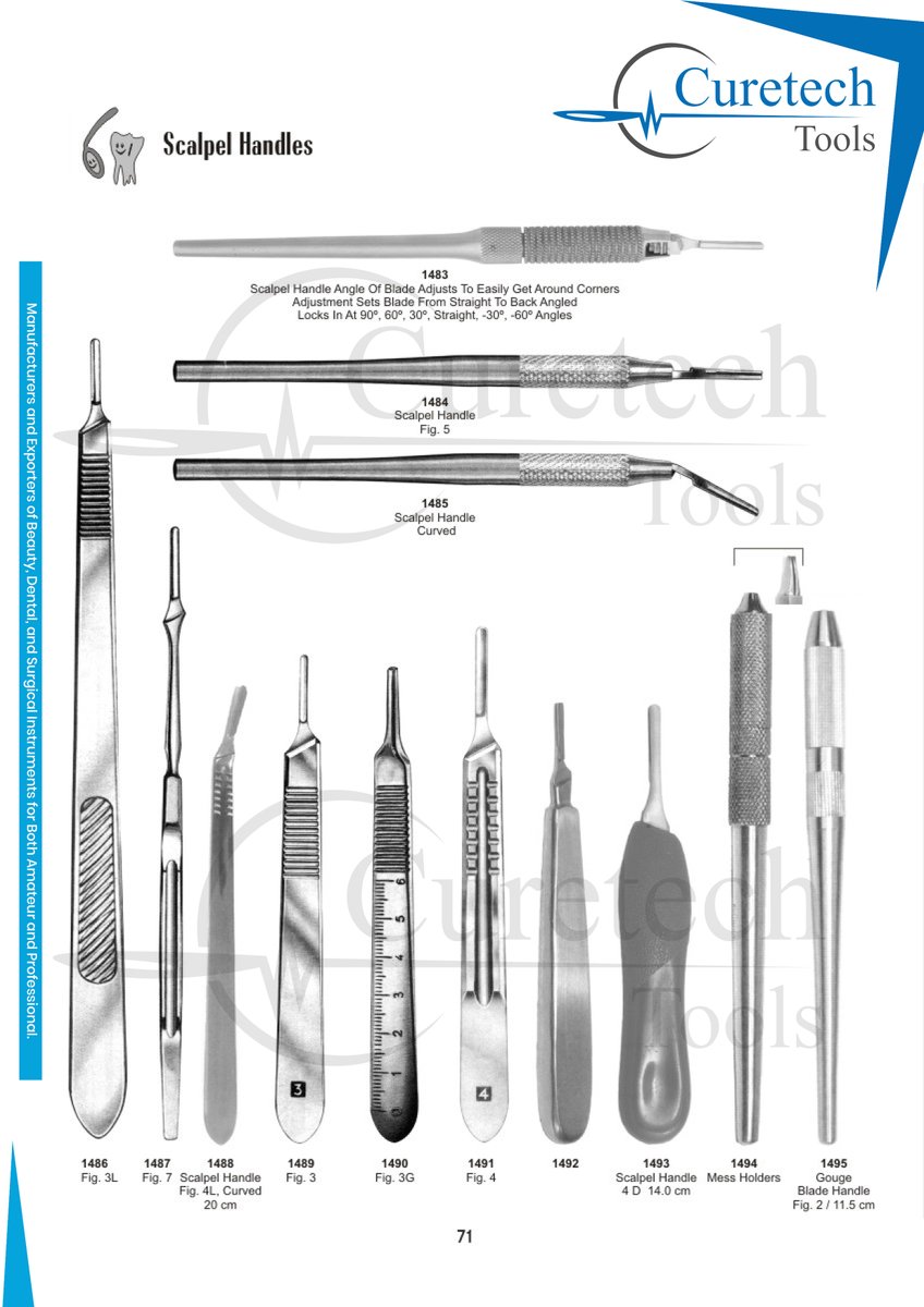 CureTools's tweet photo. Scalpel Handles
For inquiries https://t.co/VijOPBsFv6
Furthermore sales@curetechtools.com
#dentalinstruments https://t.co/mTWtiLbMlV